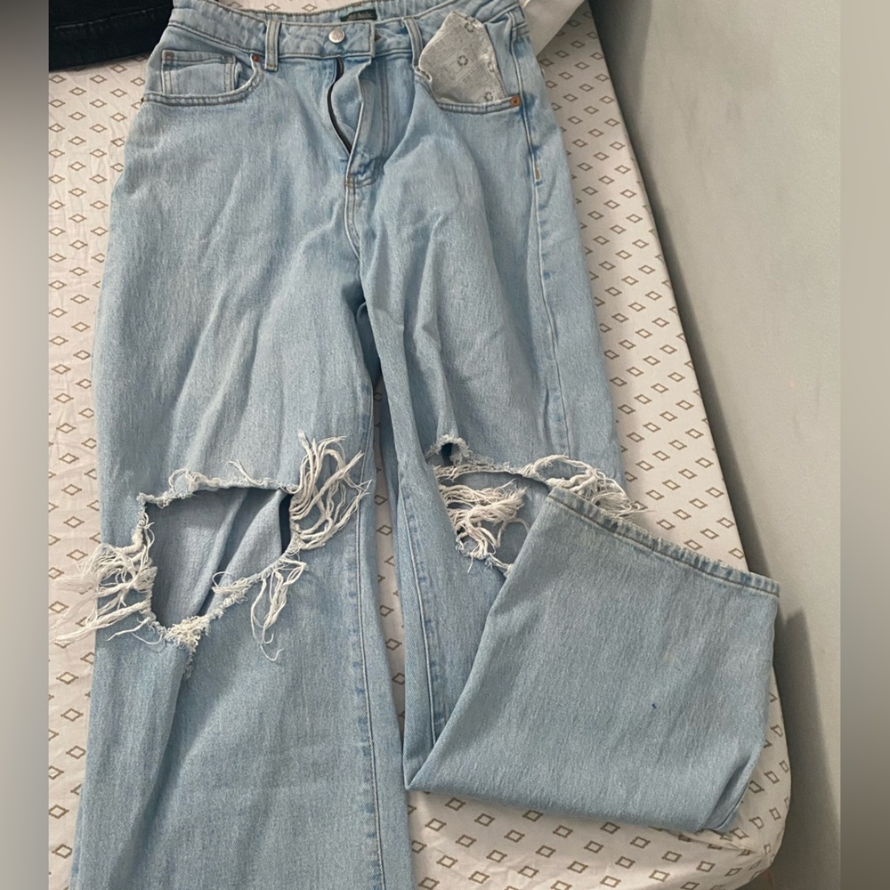 Highest rise baggy jeans